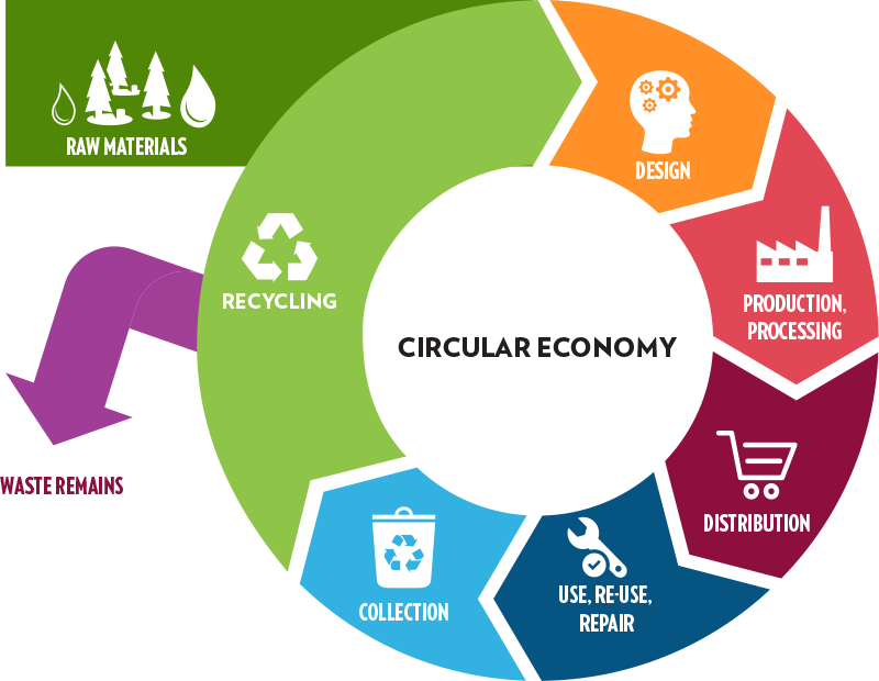 Circular economy is designed to reduce waste and promote product longevity.